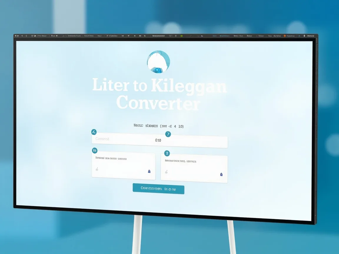 Przelicznik Litr na Kg: Jak przeliczać i sprawdzić kilogram na litr? 1 Jak działa kalkulator litr na kg?